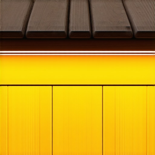 Warm LED strip lights installed under a composite deck railing for a bug-free glow.