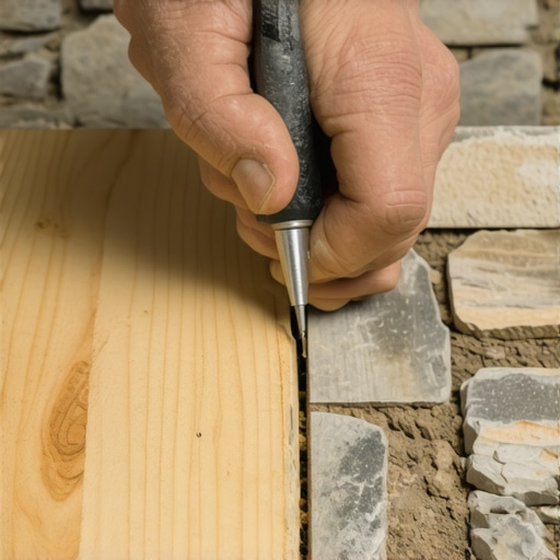 The Secret to Scribing Deck Boards Against an Uneven Stone Wall