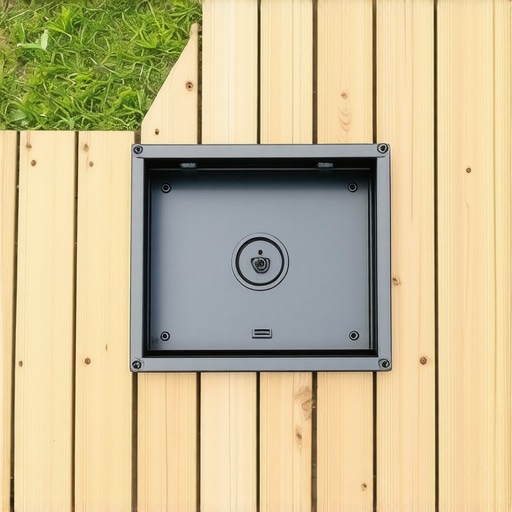 The best way to hide a septic tank under a removable deck panel