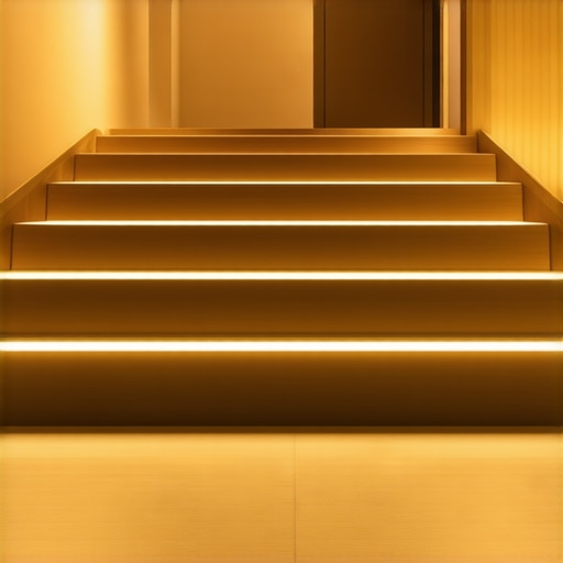 The best way to light stairs for safety without creating a glare