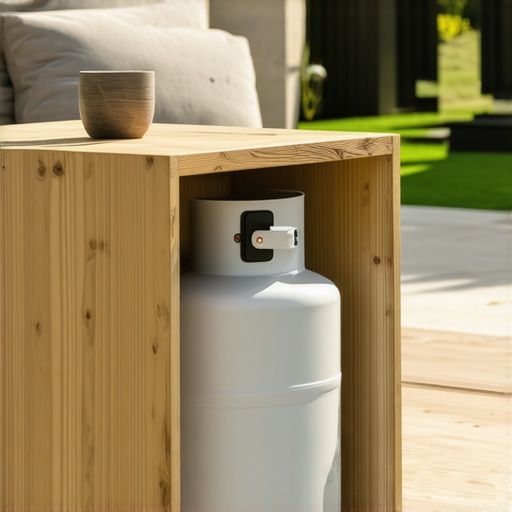 The best way to mask a propane tank on a low-profile deck