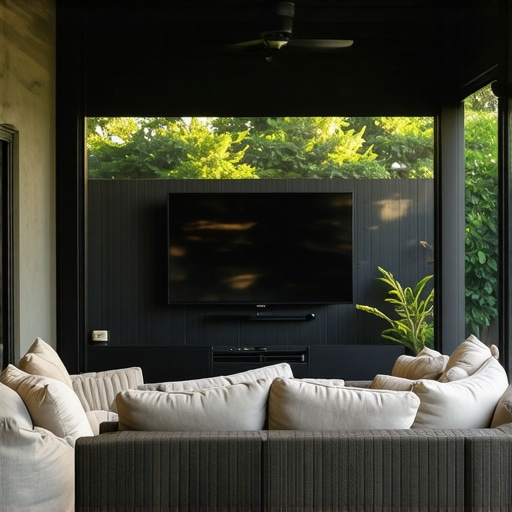 The best way to mount a TV on a screened-in porch for glare-free viewing