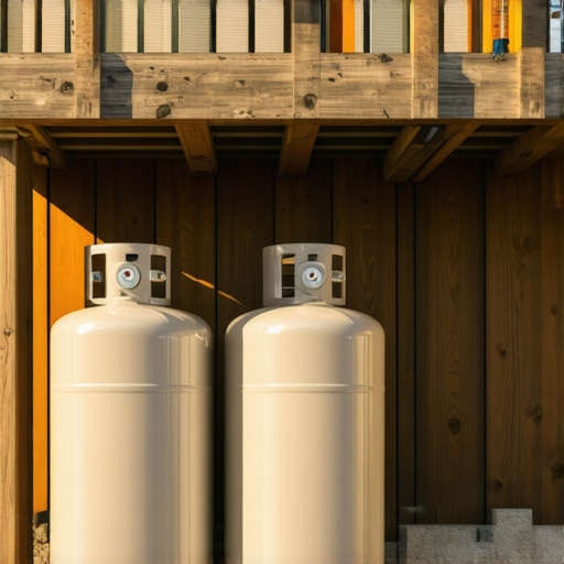 The best way to store propane tanks under your deck without violating fire codes